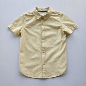 Denim & Flower Boys Pale Yellow Short Sleeve Shirt